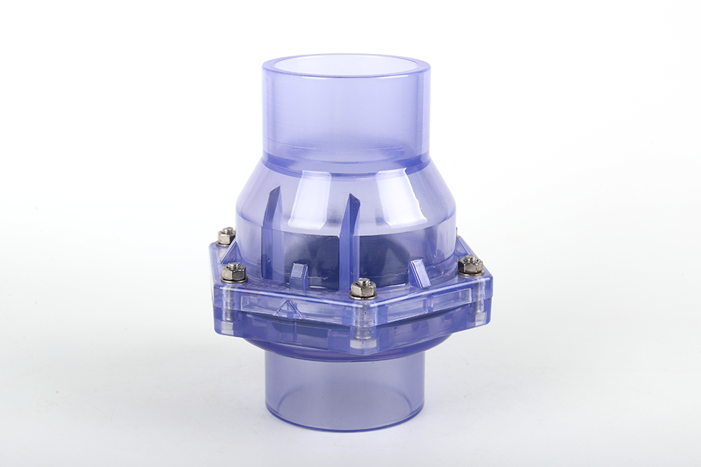 干河街道透明翻板式止回阀